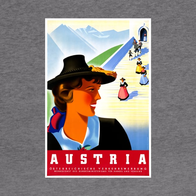 Vintage Travel Poster Austria by vintagetreasure